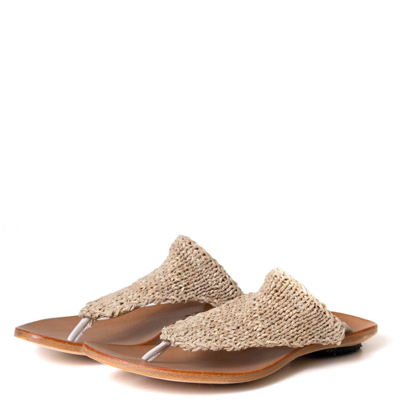 Chiquin Wave Women's Woven Knit-Leather Sandal - Stylish & Comfortable - Image 2
