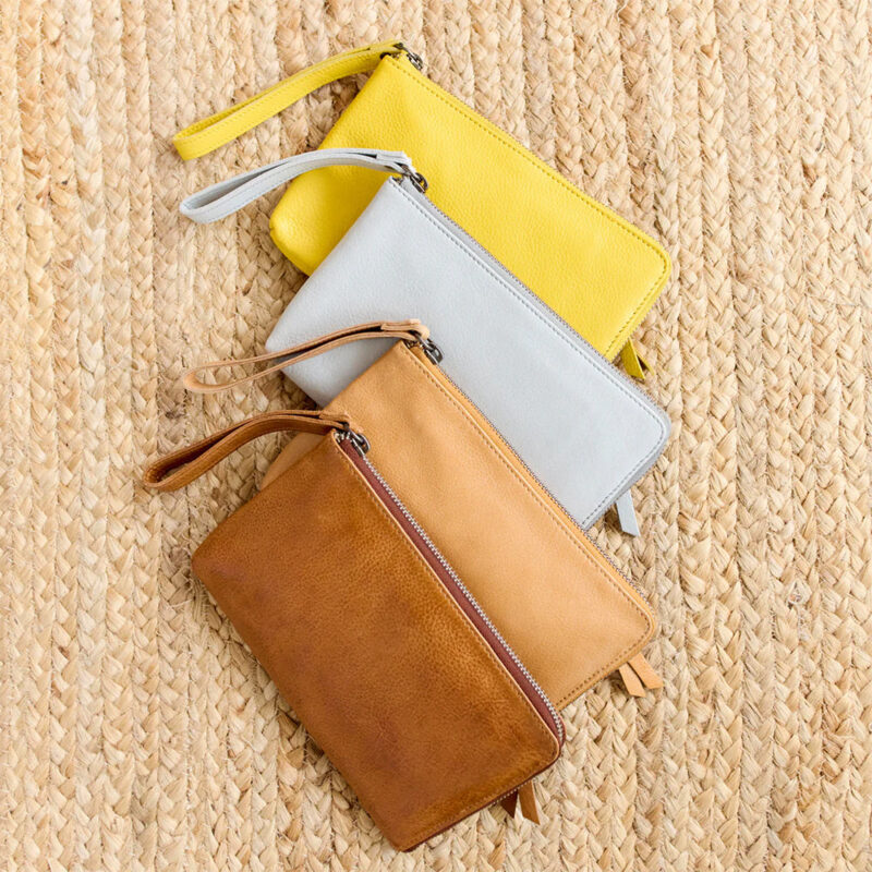 Chiquin Muse Leather Wristlet - Elegant & Compact Accessory - Image 2